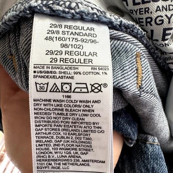 GAP Loose High Rise Jeans Women’s 29/8R Medium Wash 28" Inseam RN54023 - Picture 6 of 9